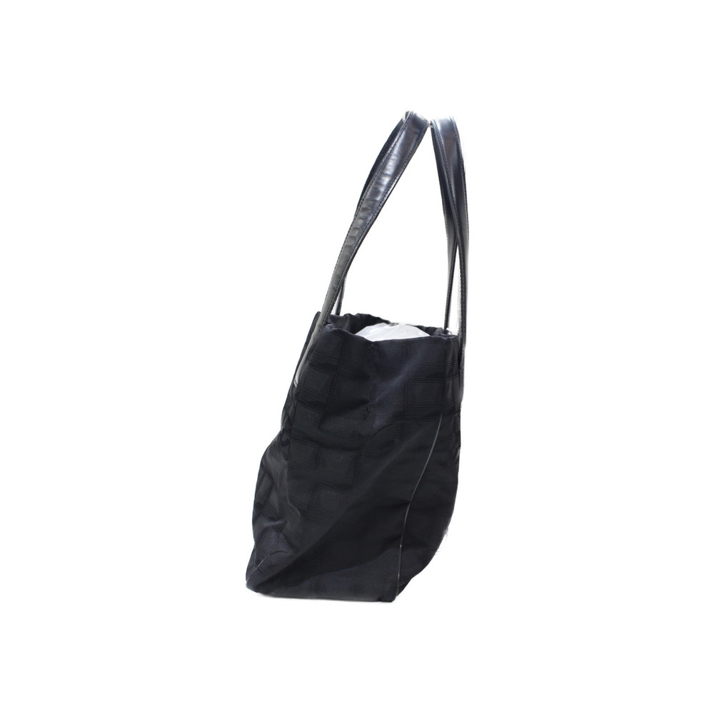 Chanel Nylon Bag Black Tote Travel Line